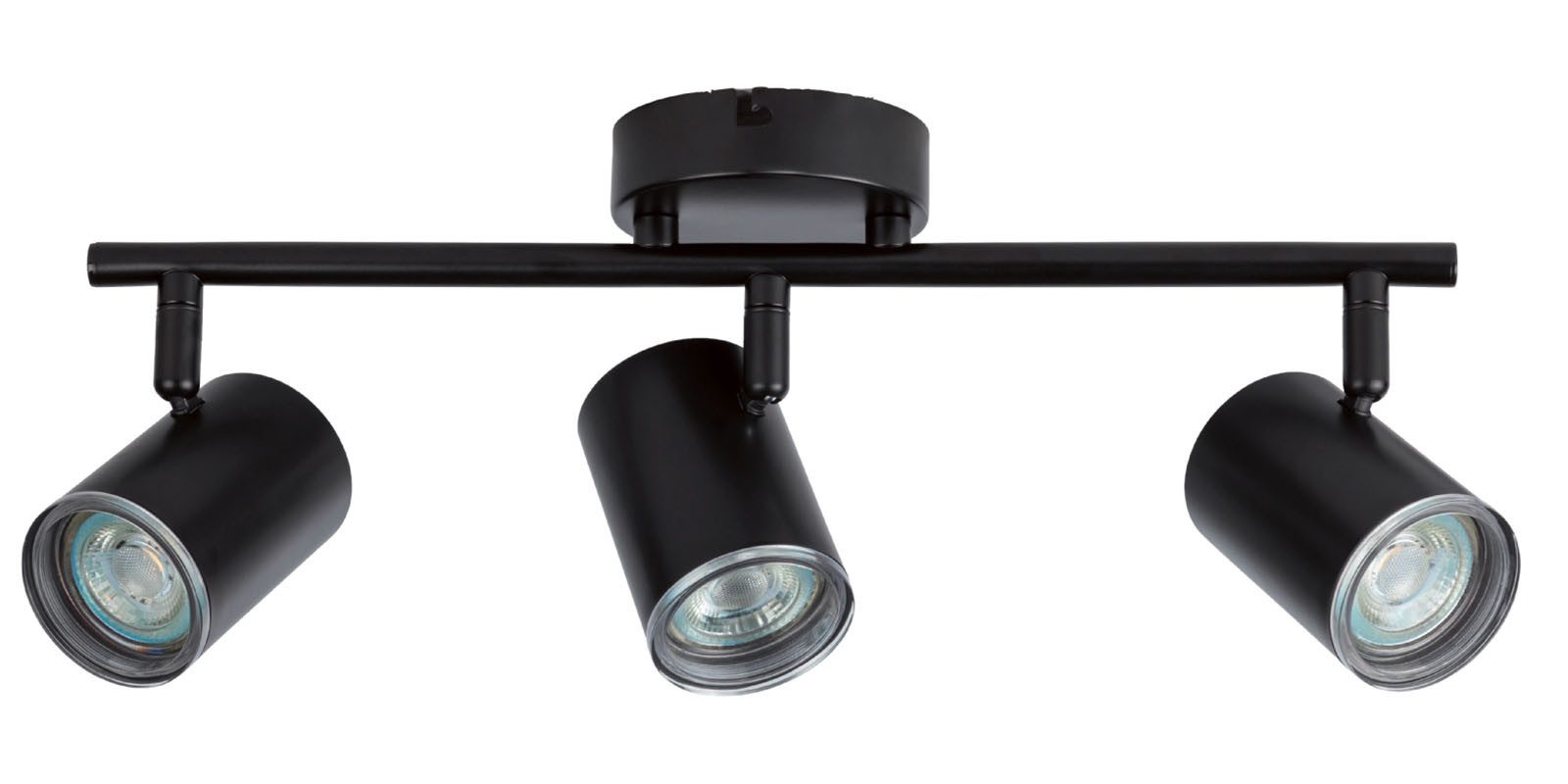 Livarno home Deckenleuchte LIVARNO home LED-Badleuchte, 3 dreh- und schwenkbare Spots schwarz