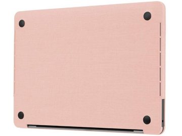 INCASE Laptop-Hülle Hardshell Case Woolenex 33,8 cm (13,3 Zoll), [MacBook Pro 13,3" Zoll Hardshell Hülle, Verbundmaterial aus Wolle / Polyester, Aussparungen für die Lüftungsschlitze, Leicht & Dünn] - blush pink