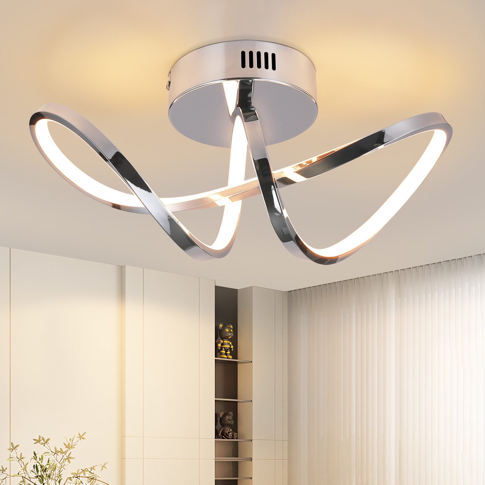 ZMH LED Deckenleuchte Wohnzimmer Modern 12W günstig online kaufen