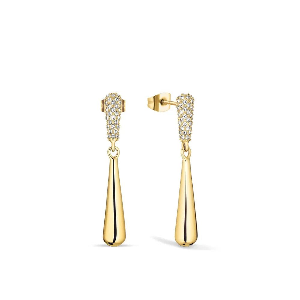 Bering Ohrstecker-Set Ohrstecker - Arctic Pave Gold Zirkonia - BERING Modell: 754-27-05