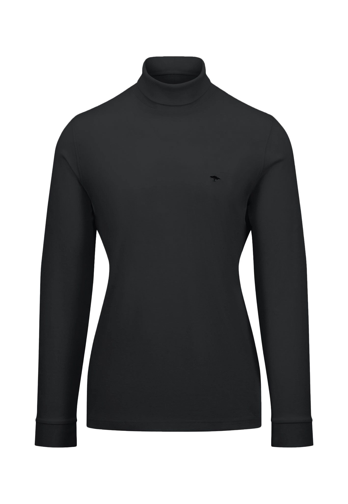 FYNCH-HATTON Rollkragenshirt - Rollneck Pullover - Interlock, Langarm