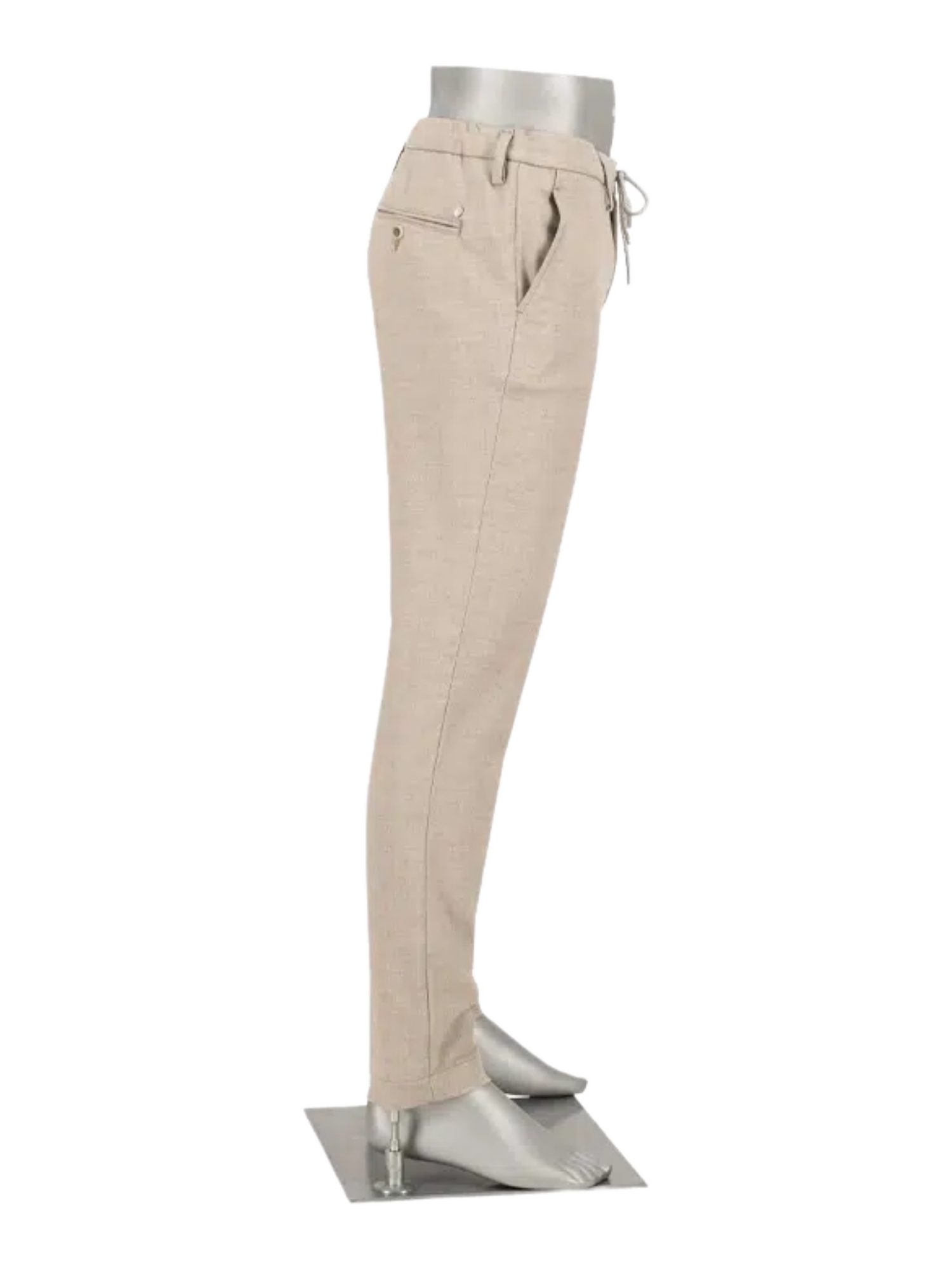 Alberto Stoffhose natur, Freizeit, Polyester, Meliert, Regular Fit, Mittel