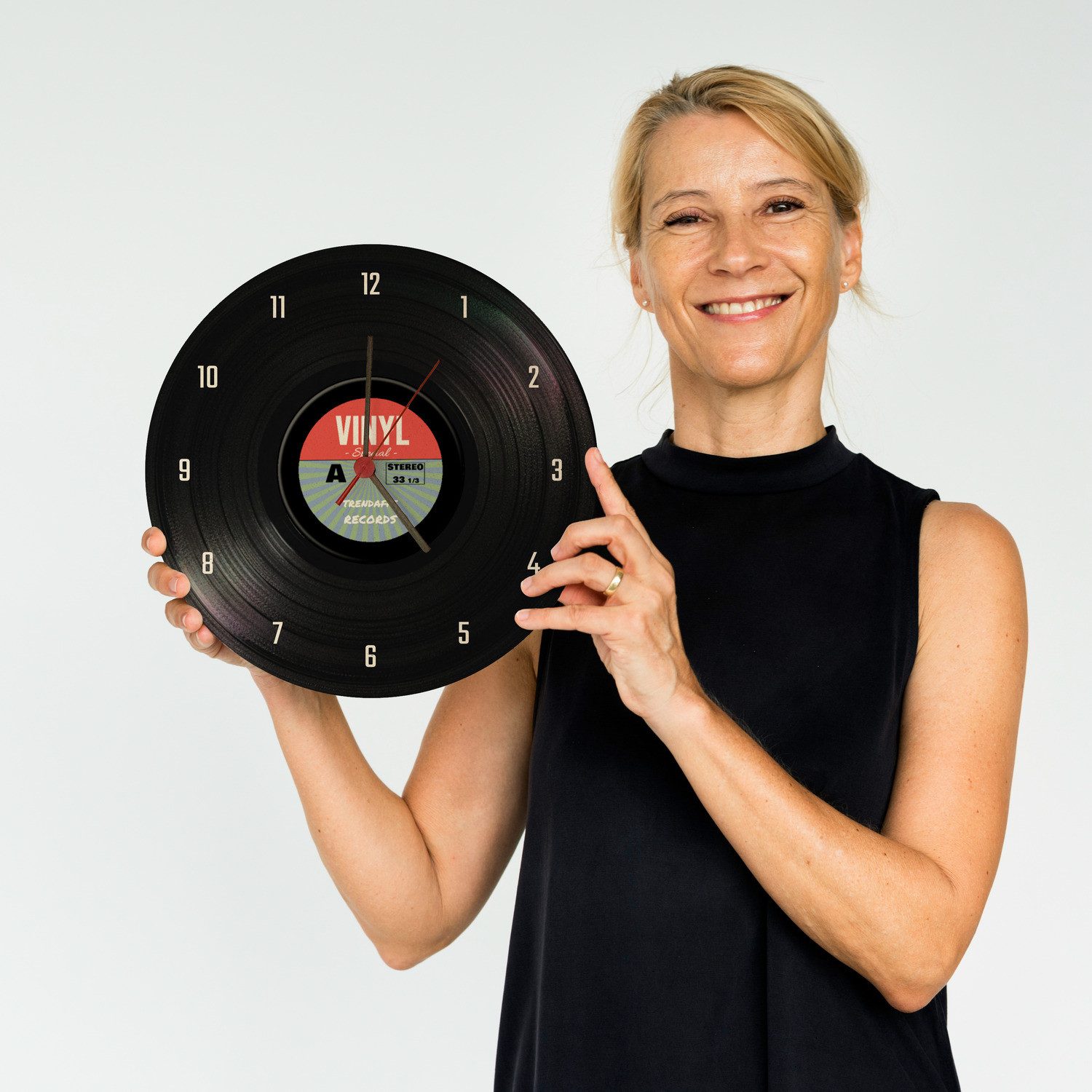 speecheese Wanduhr Retro Vinyl Special Schallplatte günstig online kaufen
