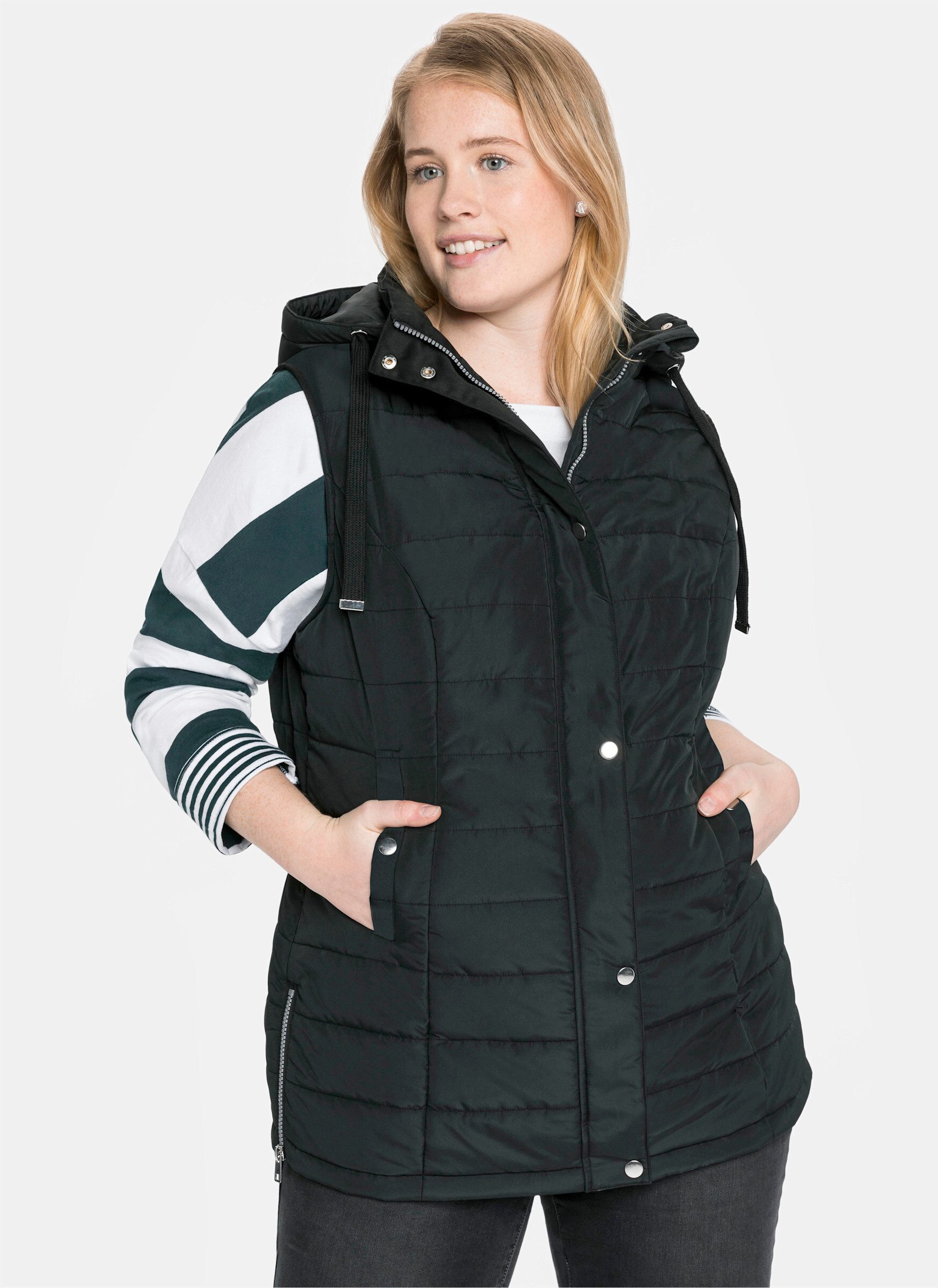 Sheego Jerseyweste Steppweste . günstig online kaufen