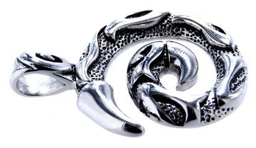 Kiss of Leather Kettenanhänger Drachen Krallen Anhänger aus Edelstahl Drachenkralle Spirale