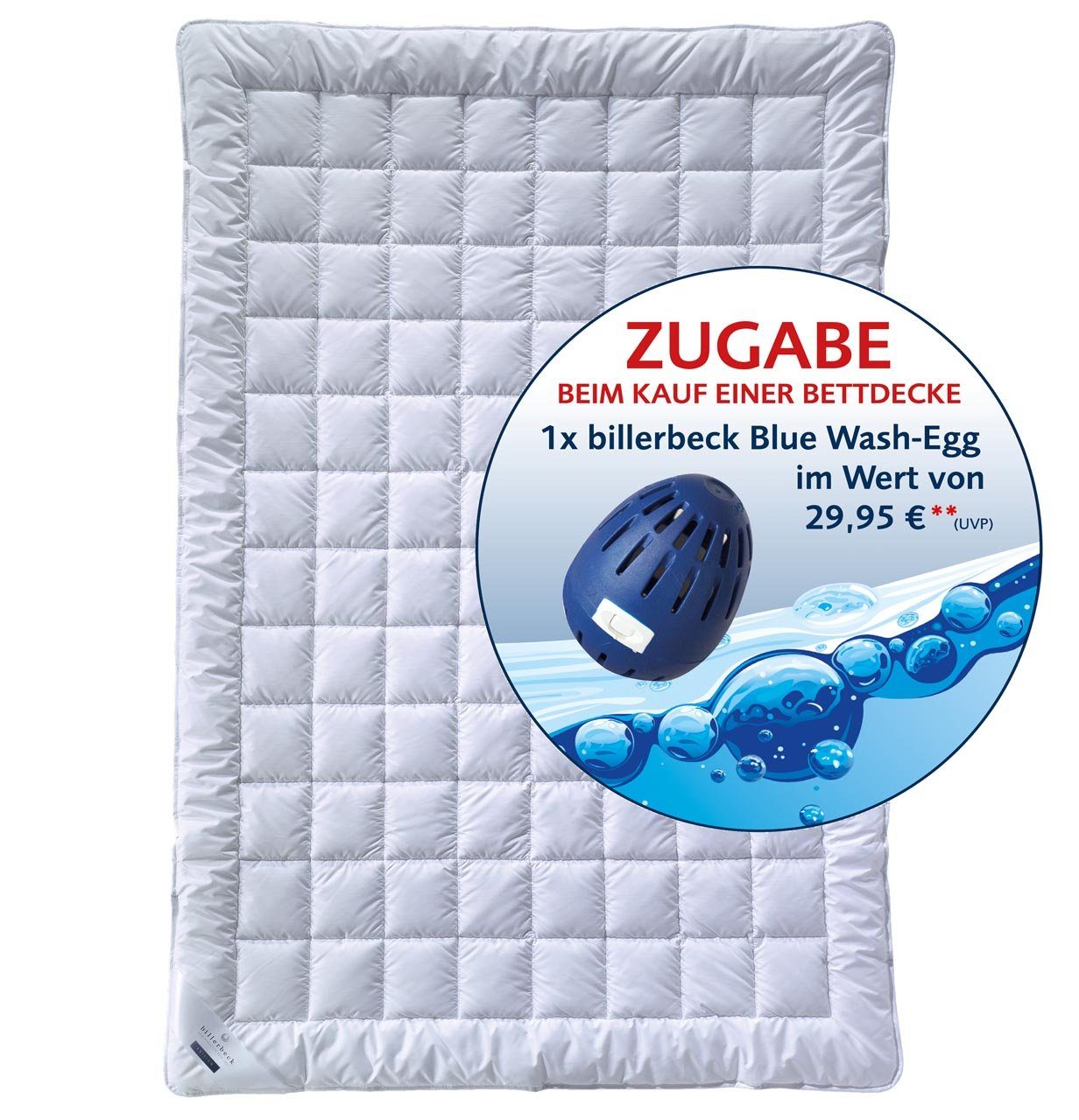 billerbeck Microfaserbettdecke Faserdecke Super Wash, Füllung: günstig online kaufen