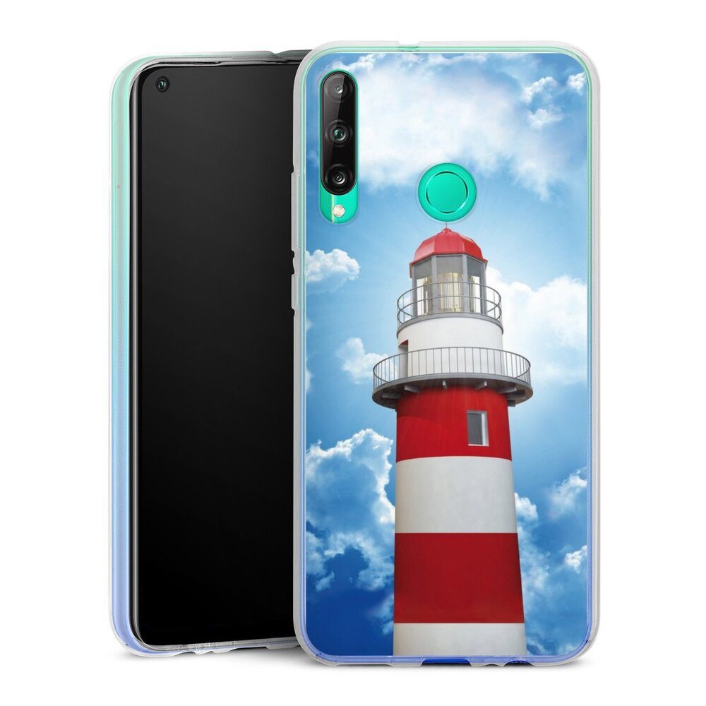 DeinDesign Handyhülle Leuchtturm Wolke Himmel Leuchtturm, Huawei P40 Lite E Silikon Hülle Bumper Case Handy Schutzhülle