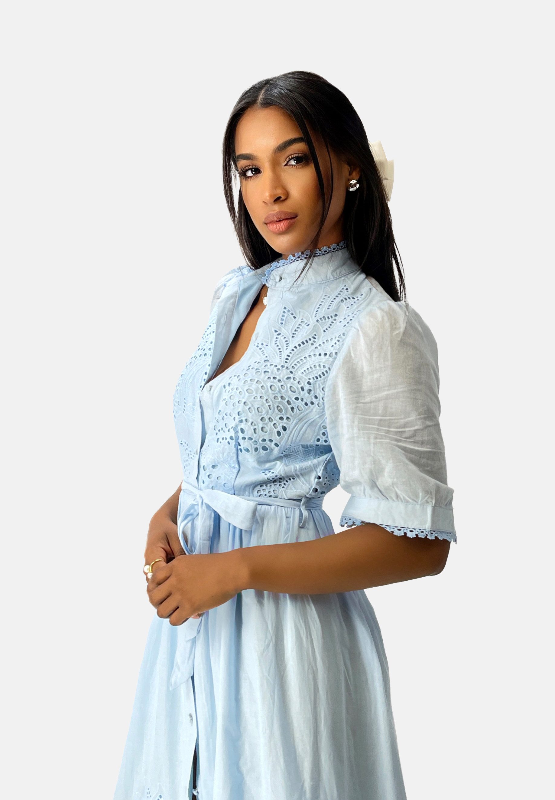 Elara Spitzenkleid Elara Damen Freizeitkleid (1-tlg) günstig online kaufen