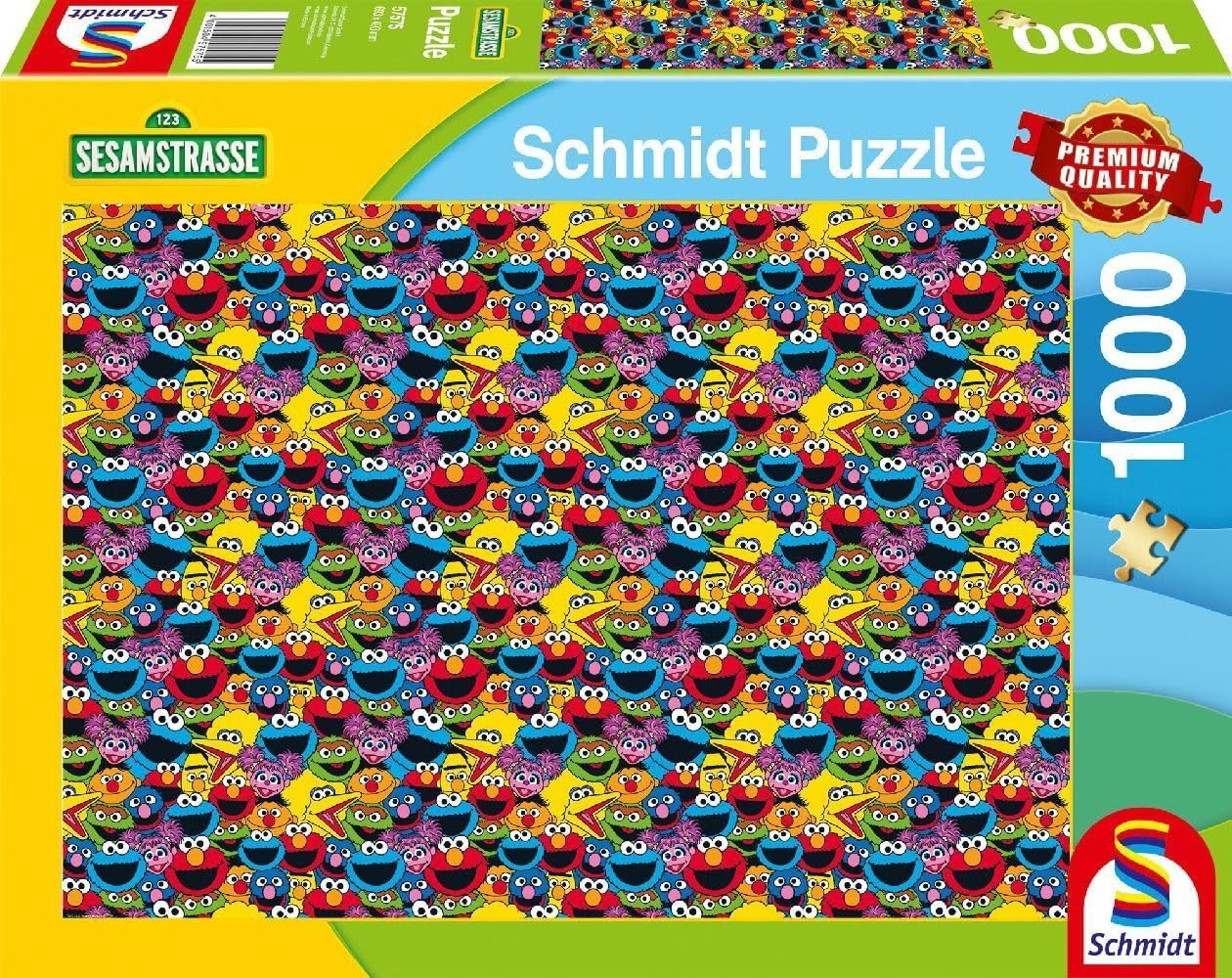 Schmidt Spiele Puzzle Sesamstraße Puzzle 1000 Teile Wer, wie, was, 1000 Puzzleteile