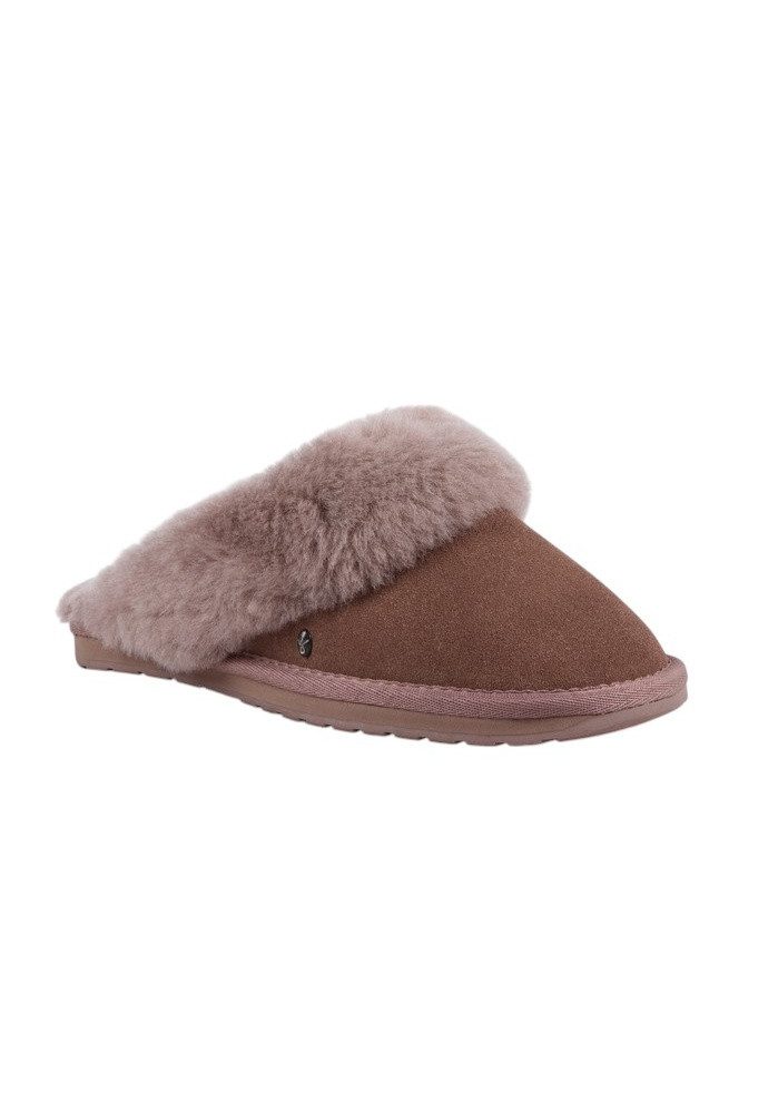 Emu Australia Jolie (Wildlder, Lammfell) mochabraun Damen Hausschuh