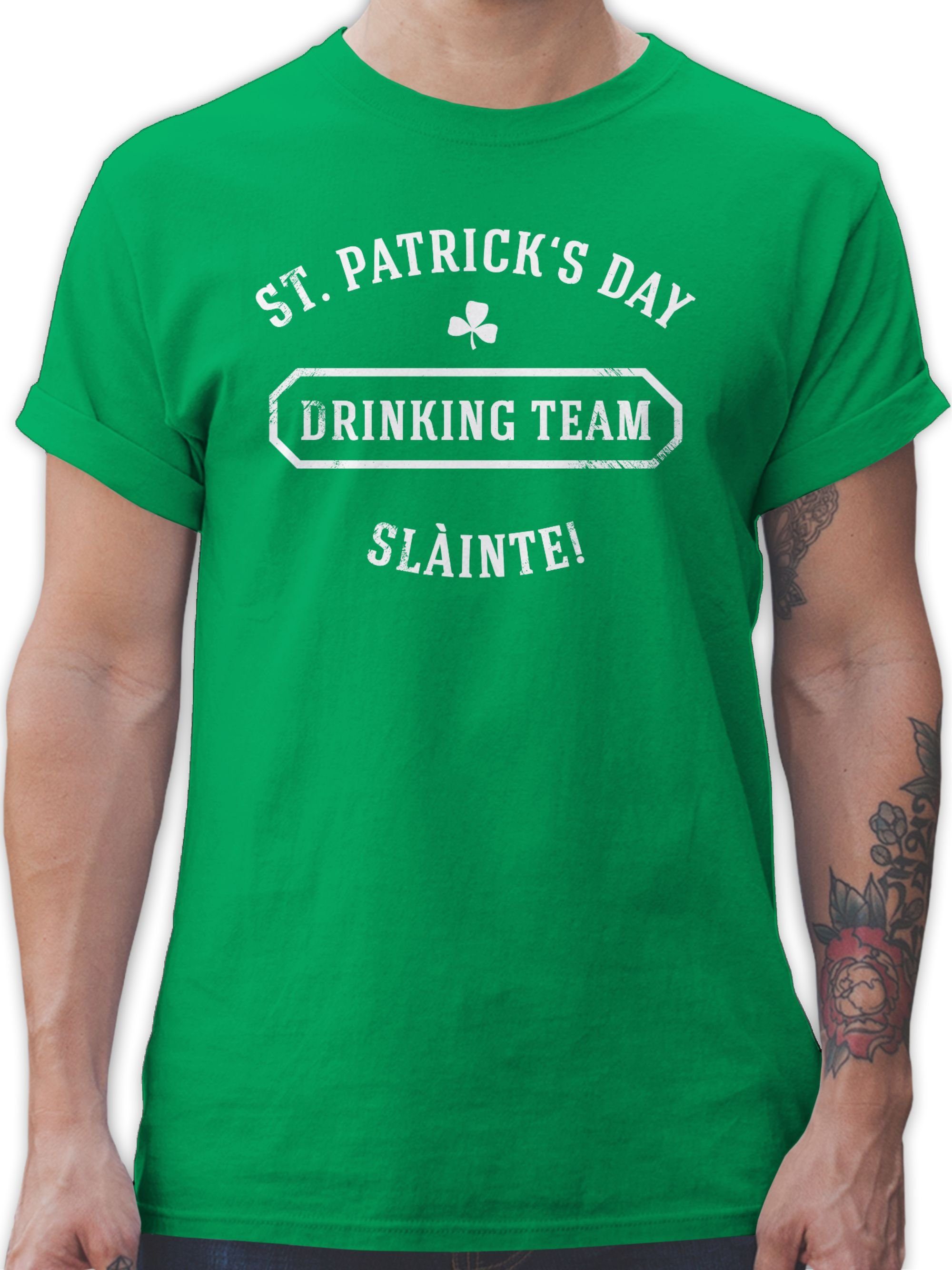 Shirtracer T-Shirt St. Patrick's Drinking Day Team Sláinte 1 St. Patricks Day Grün