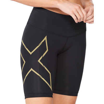 2xU Trainingsshorts Kompressionsshorts Mid-Rise – Ausgezeichnete Kompression – MCS-Mapping für Oberschenkel