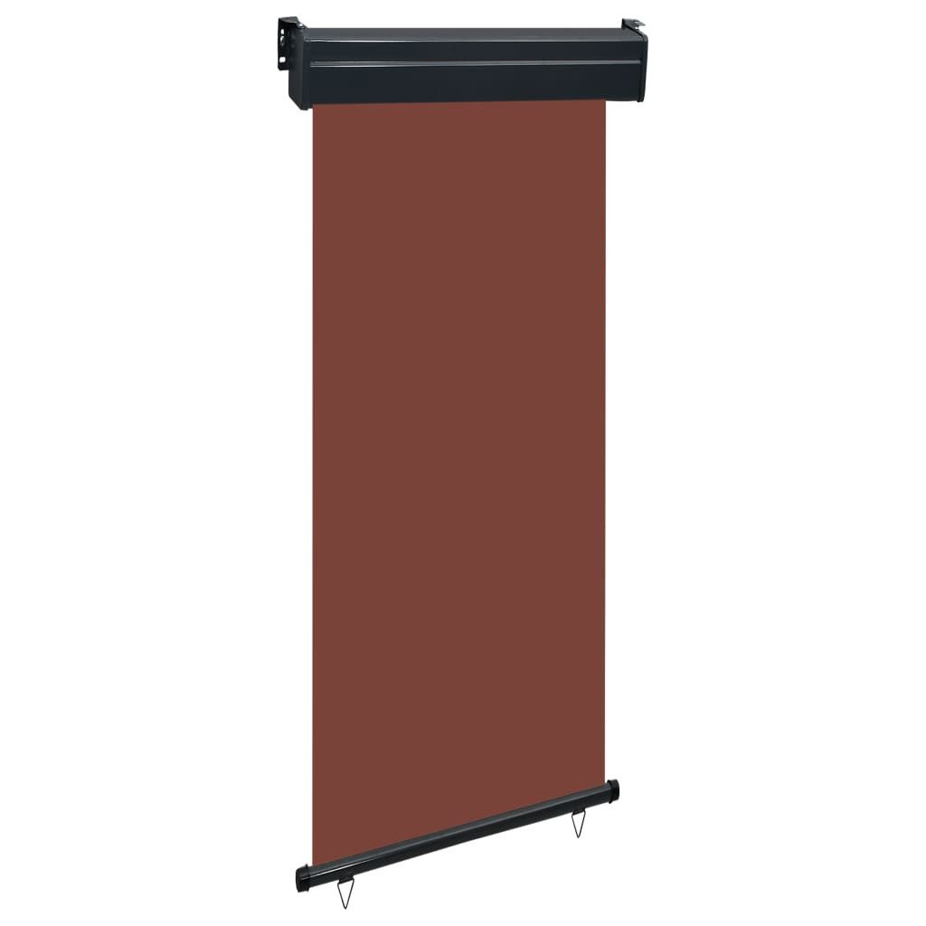 vidaXL Seitenmarkise 85 x 250 cm Balkon-Seitenmarkise 80x250 cm Braun