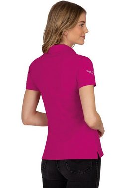 Trigema Poloshirt TRIGEMA Poloshirt mit Kristallsteinen (1-tlg)