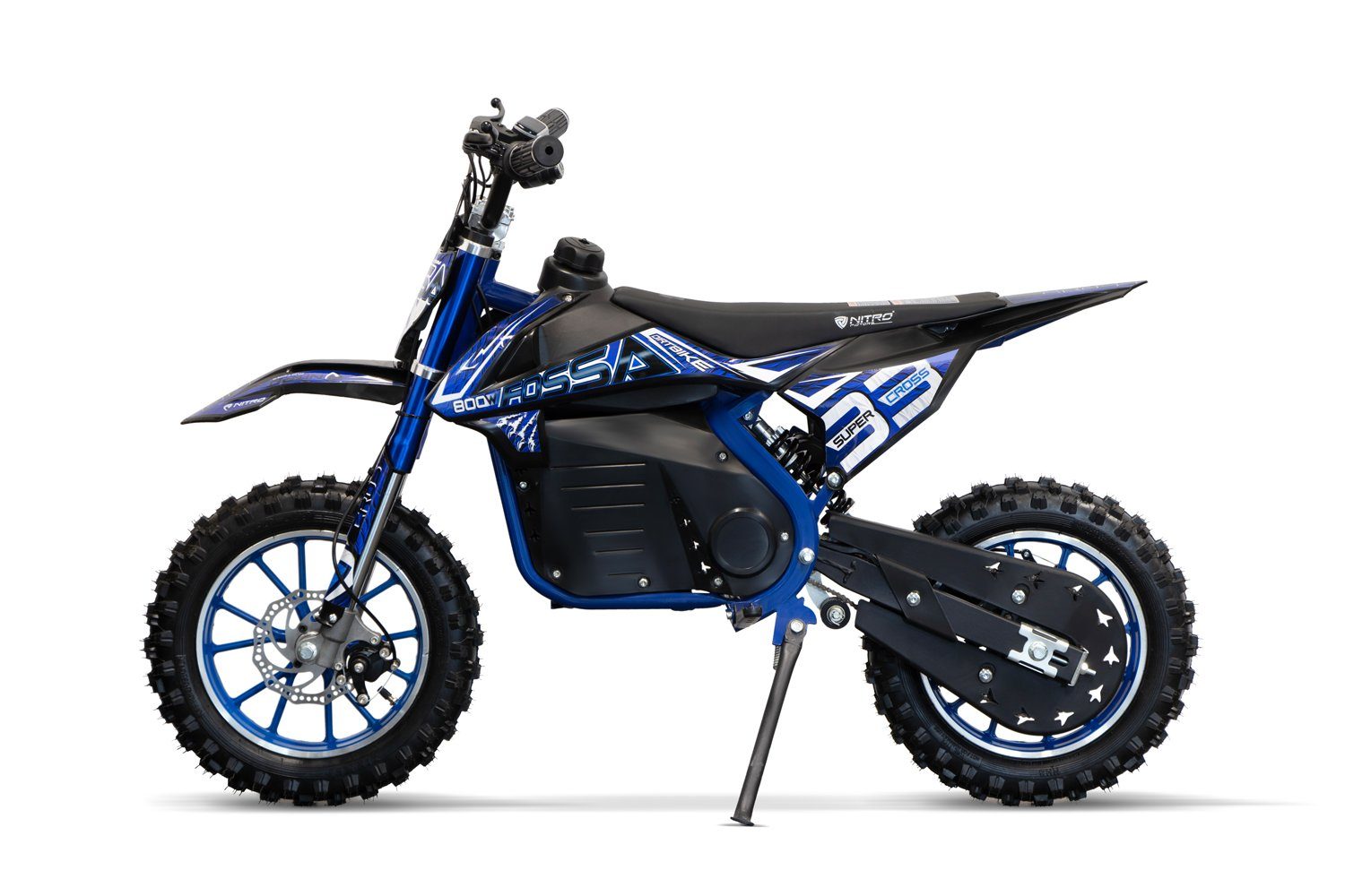 Nitro Motors E-Motorrad Dirtbike 28 Elektromotorrad 10" Orange km/h 800W Kinder Crossbike, Fossa Pocketbike