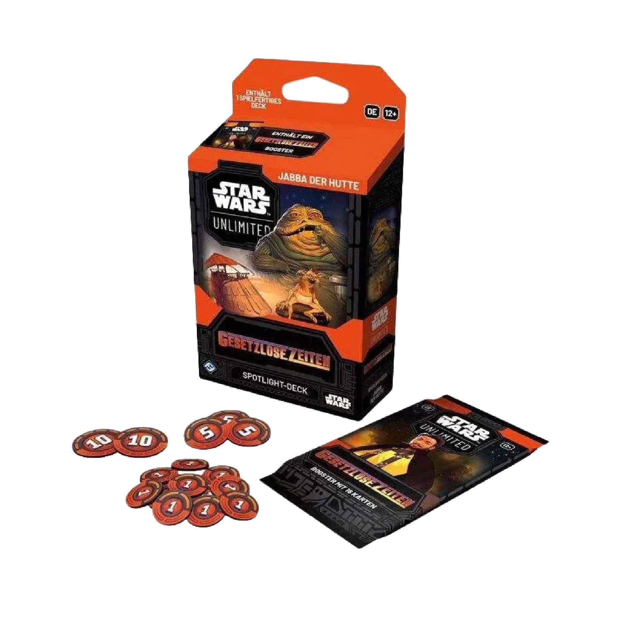 Fantasy Flight Games Sammelkarte SWU – Gesetzlose Zeiten Jabba Spotlight-Deck DE
