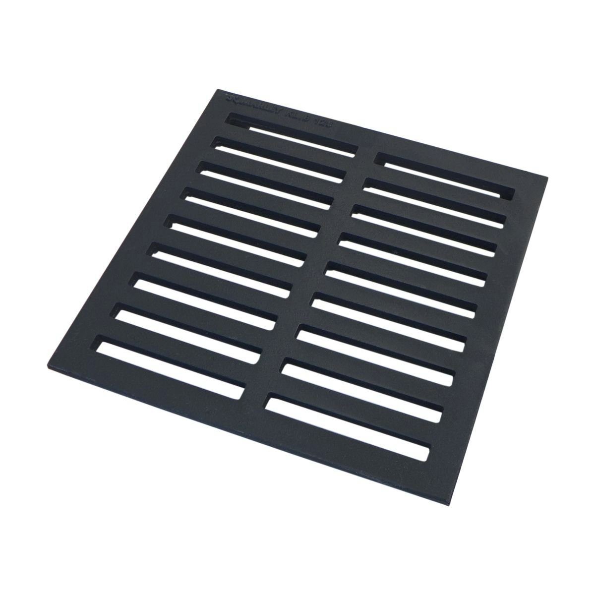 Marley Deutschland GmbH Erdschacht Gussrost schwarz für Einlaufschacht und Rahmen mit Nennmaß: 300x300mm, 30x30x3 cm, 1-St., PKW-befahrbar, frostbeständig