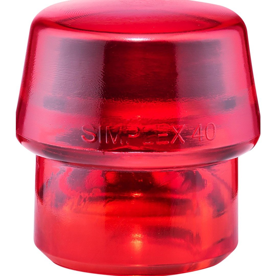 Gummihammer HALDER SIMPLEX Ersatzeinsatz Plastik rot 40mm