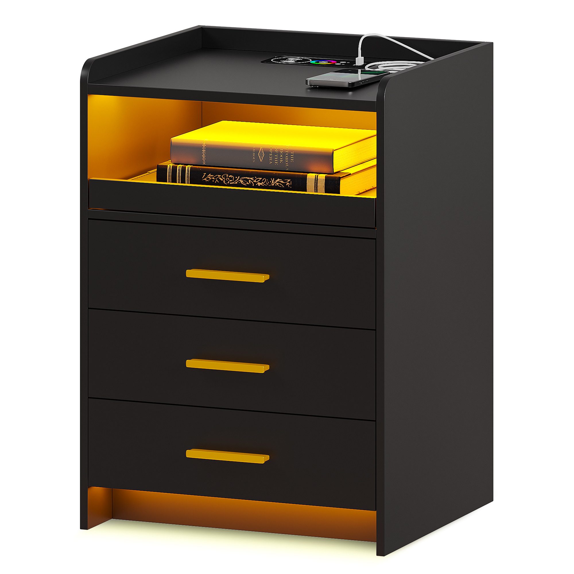 LVifur Nachttisch Smart Nachtschrank 24-farbig dimmbar, günstig online kaufen