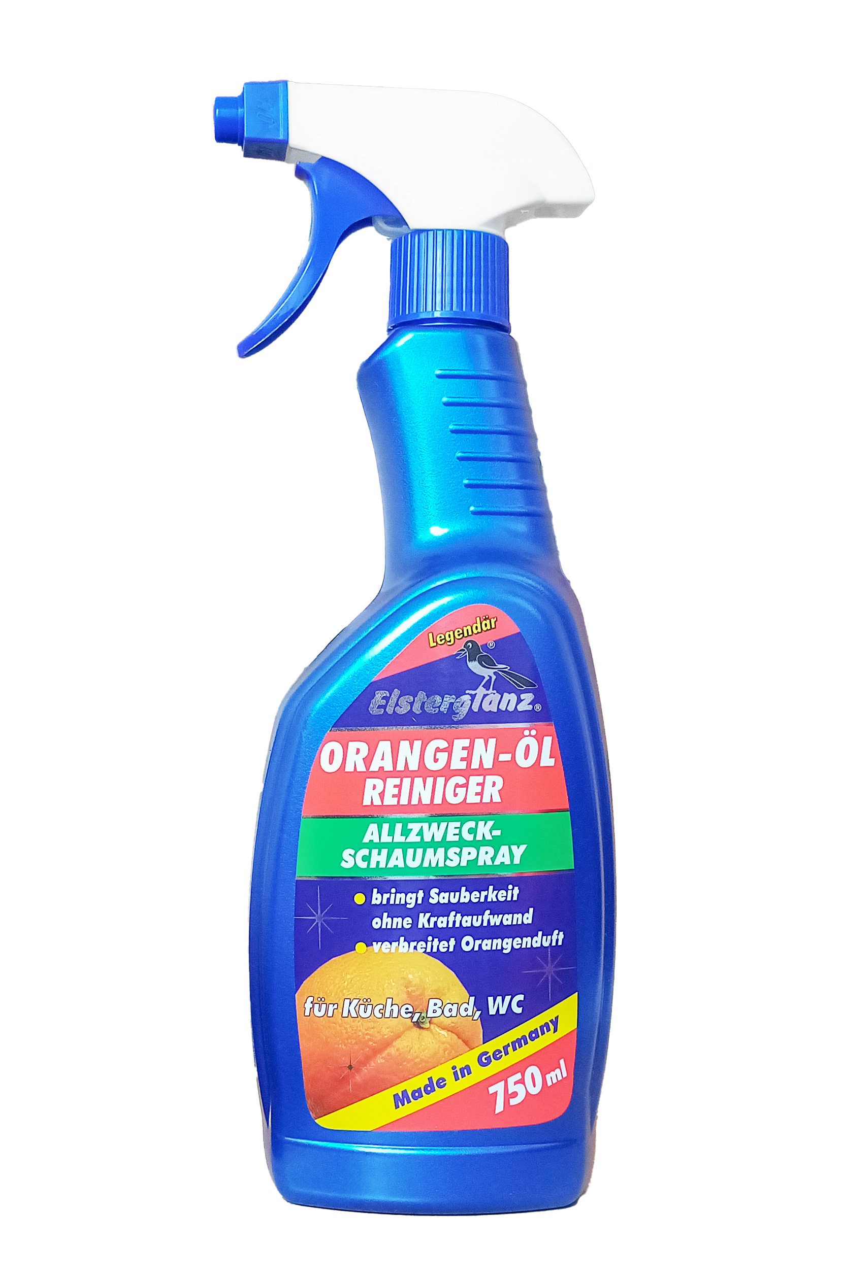 Ahrenshof ORANGEN-ÖL REINIGER 750ml Schaumspray Allzweckreiniger 41 Allzweckreiniger (Orangenreiniger Fleckentferner Schaumspray Orangenöl Fettlöser)