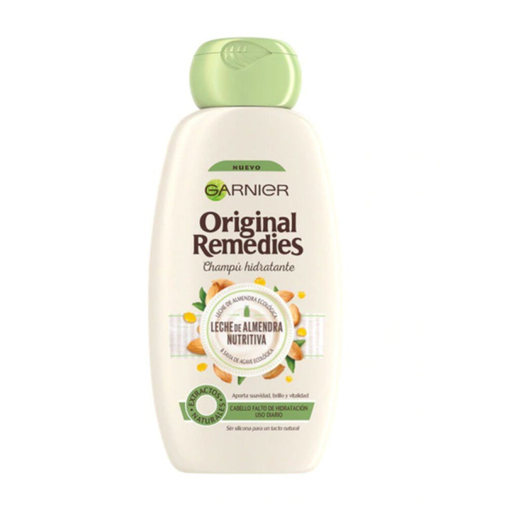 REMEDIES leche Haarshampoo ml champú 300 ORIGINAL almendras GARNIER