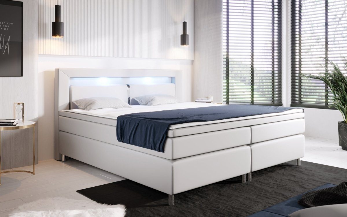 Luxusbetten24 Boxspringbett Hypnos, mit LED-Beleuchtung