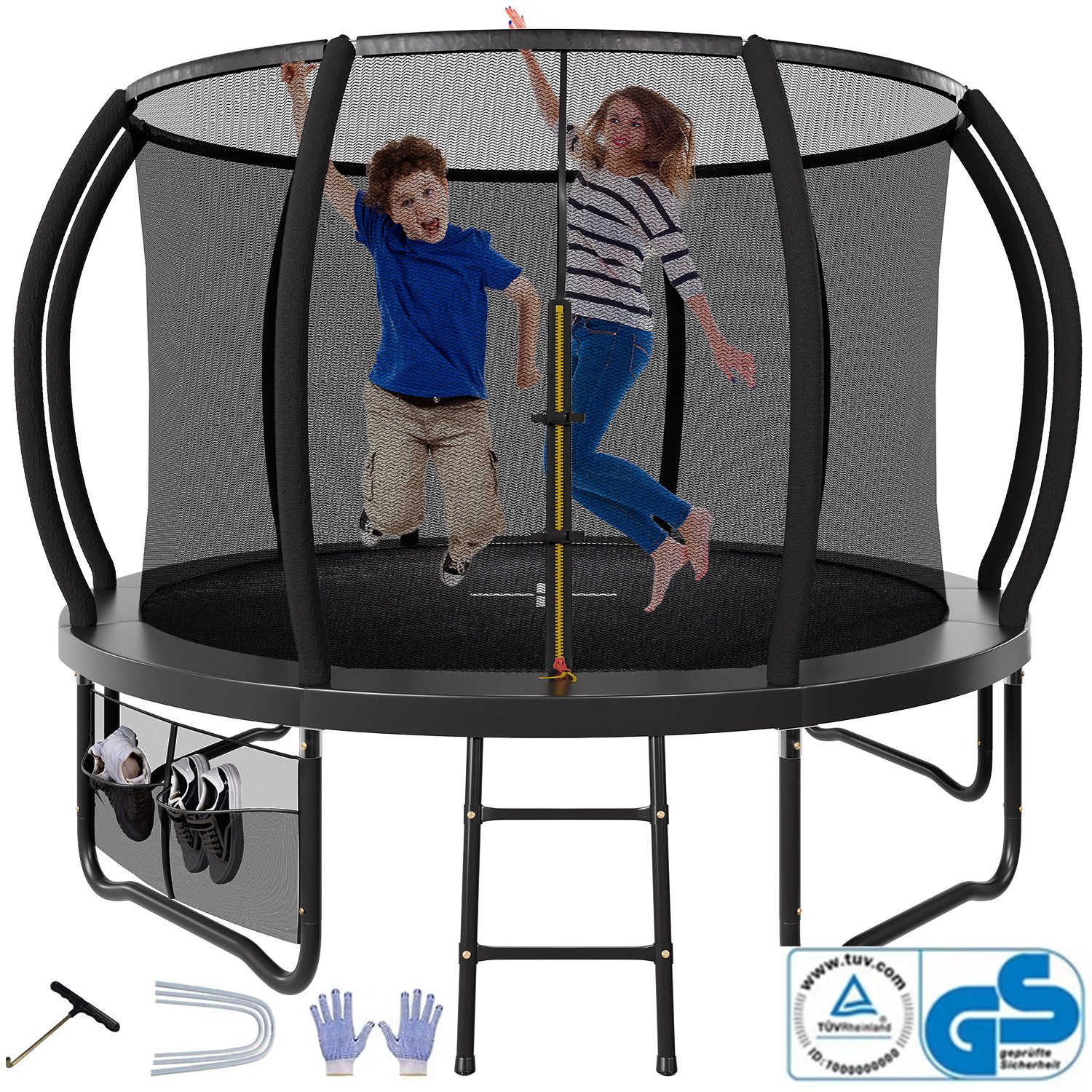 Gartentrampolin Trampolin Ø305/366cm Kindertrampolin,mit Leiter,1 Set