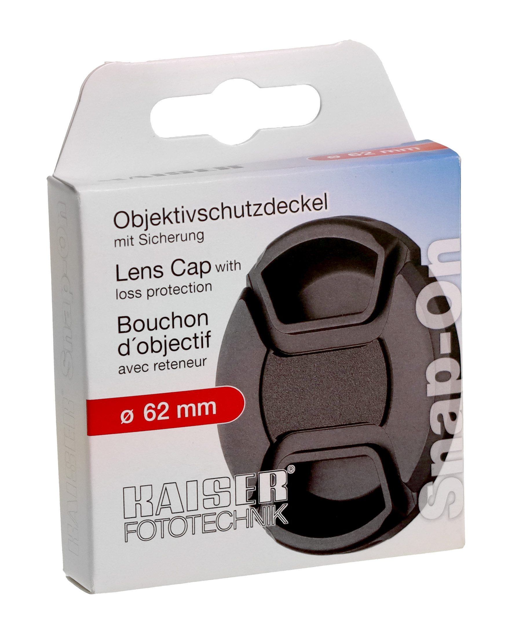 Objektivdeckel Kaiser 6837 Objektivdeckel Snap-On 62mm