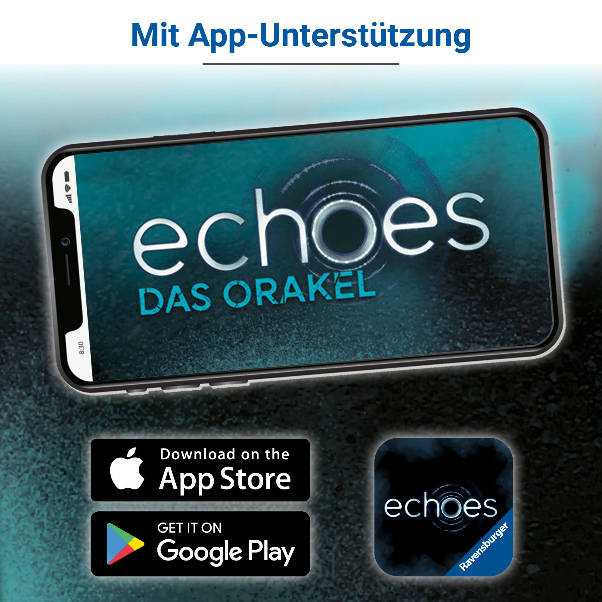 Ravensburger Spiel echoes, Das Orakel, Audio Mystery Spiel, Made in Europe