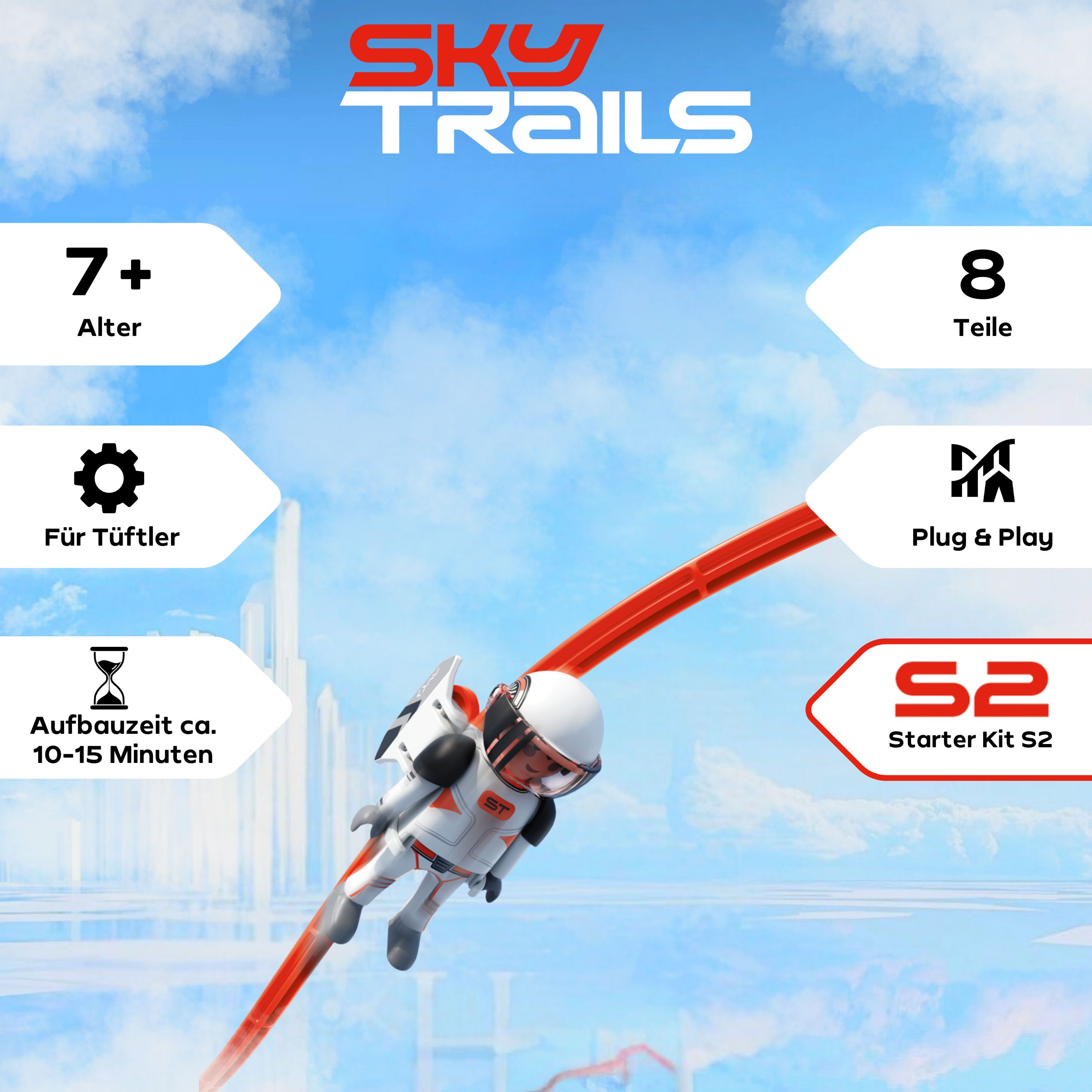 Playmobil® Sky Rider S 2 (71976), Sky Trails Konstruktions-Spielset, (8 St) günstig online kaufen