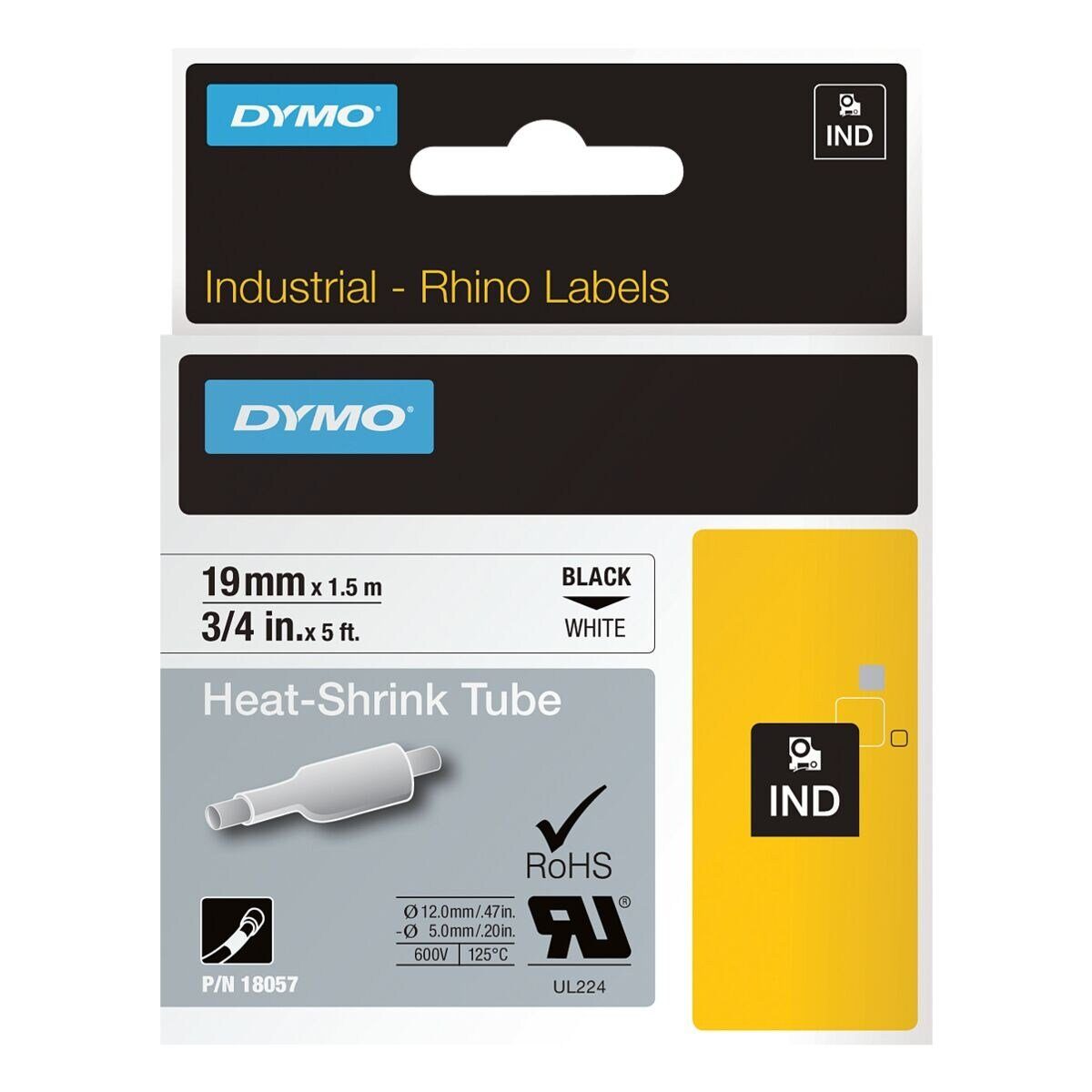 DYMO Beschriftungsband 18057, 19,00 mm x 1,50 m, für Rhino-Geräte