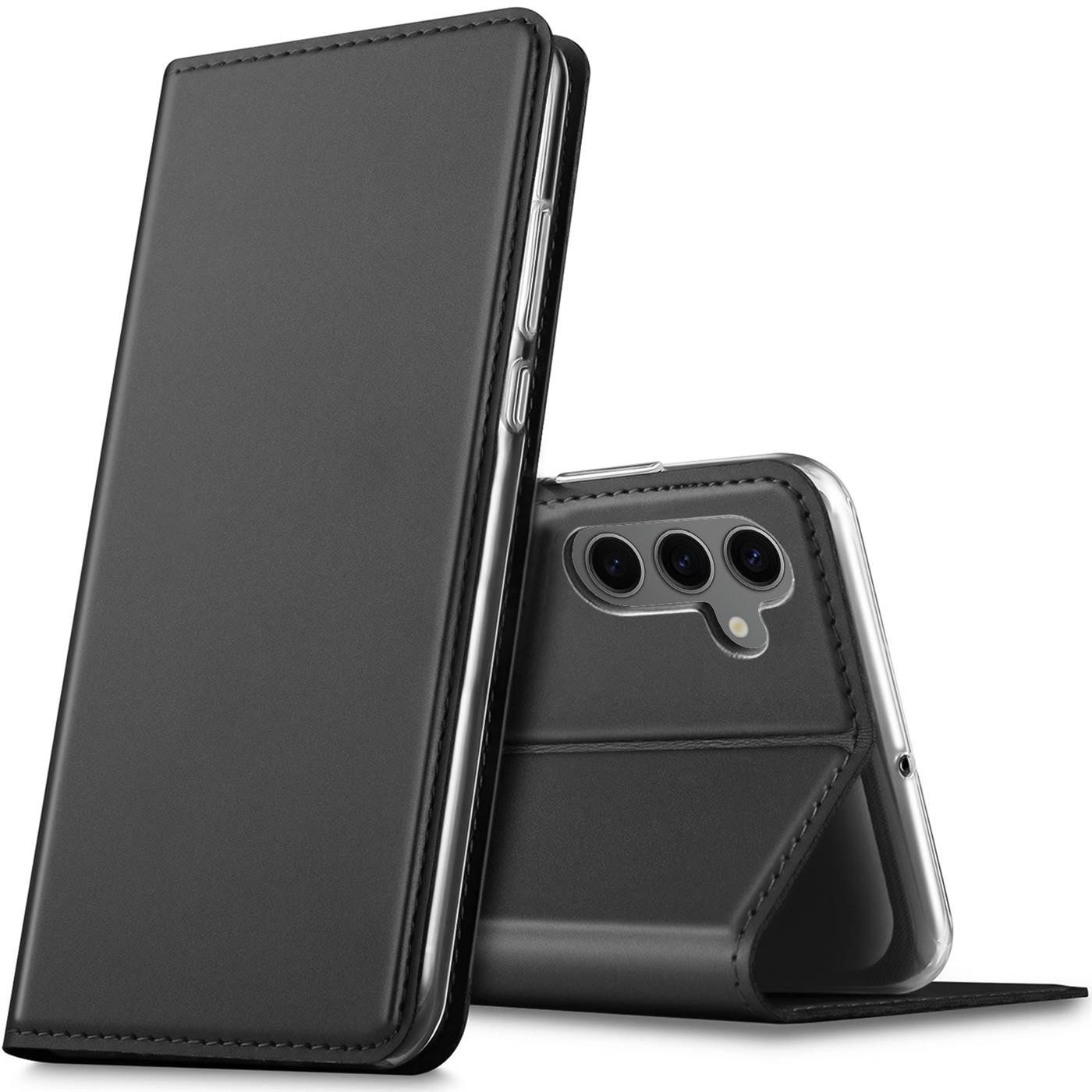 CoolGadget Handyhülle Klapptasche Wallet Kartenfach für Samsung Galaxy S24 6,2 Zoll, Ultra Slim Flip Case Hülle Klapphülle Cover Schutzhülle