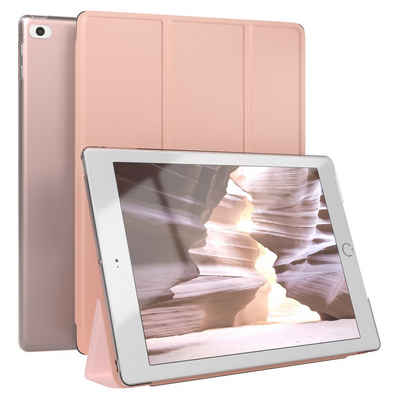 EAZY CASE Tablet-Hülle Smart Case für iPad 5./6. Generation & Air 1/Air 2 9,7 Zoll, Tabletschutz Tabletcase kratzfeste Schutzabdeckung Flip Etui Rosé Gold