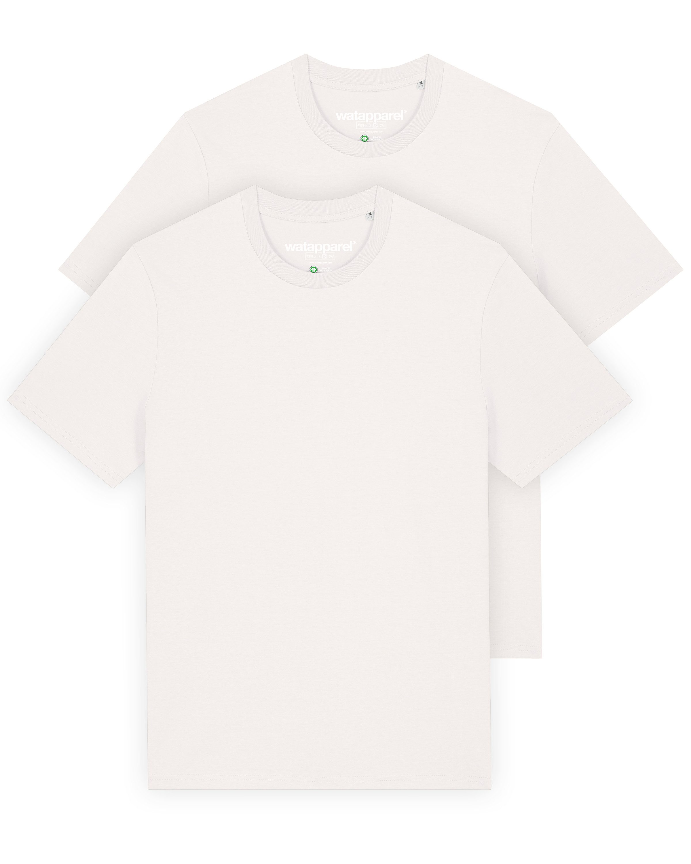 wat? Apparel T-Shirt 2er Pack Bio Basic T-Shirt Männer