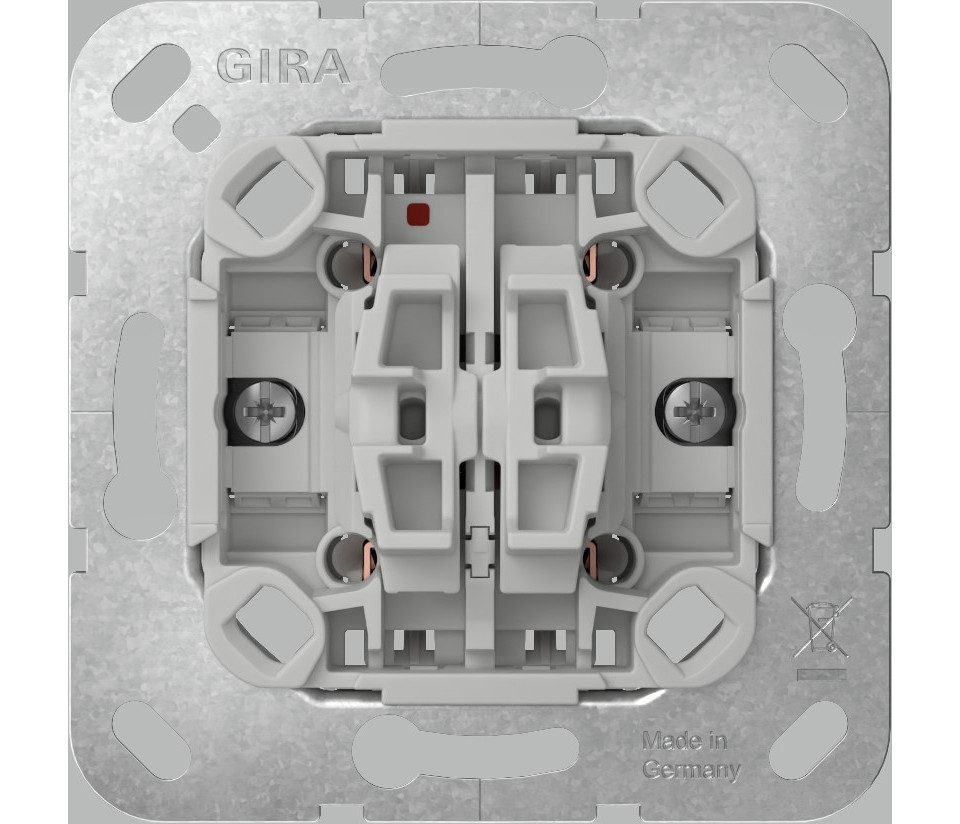GIRA Lichtschalter Gira Jalousie-Wippschaltereinsatz grau 315900