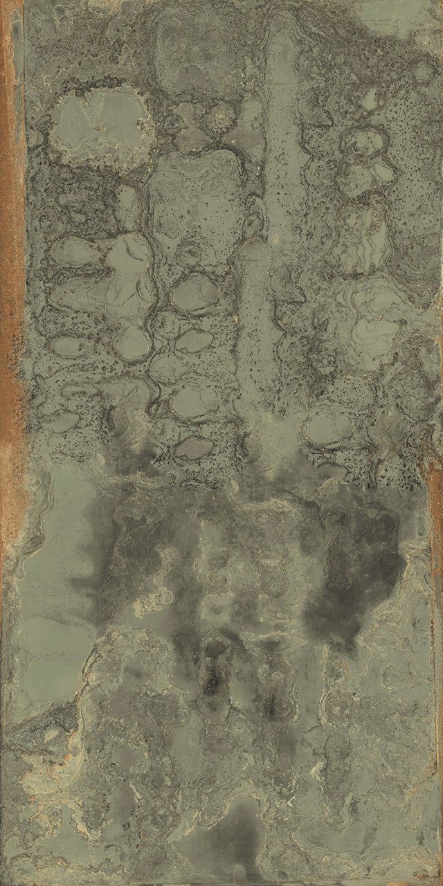 Euro Stone Bodenfliese Bodenfliese Feinsteinzeug Oxyde 60 x 120 cm grün, Feinsteinzeug, Grün