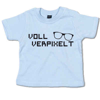 G-graphics T-Shirt Voll verpixelt Baby T-Shirt, mit Spruch / Sprüche / Print / Aufdruck