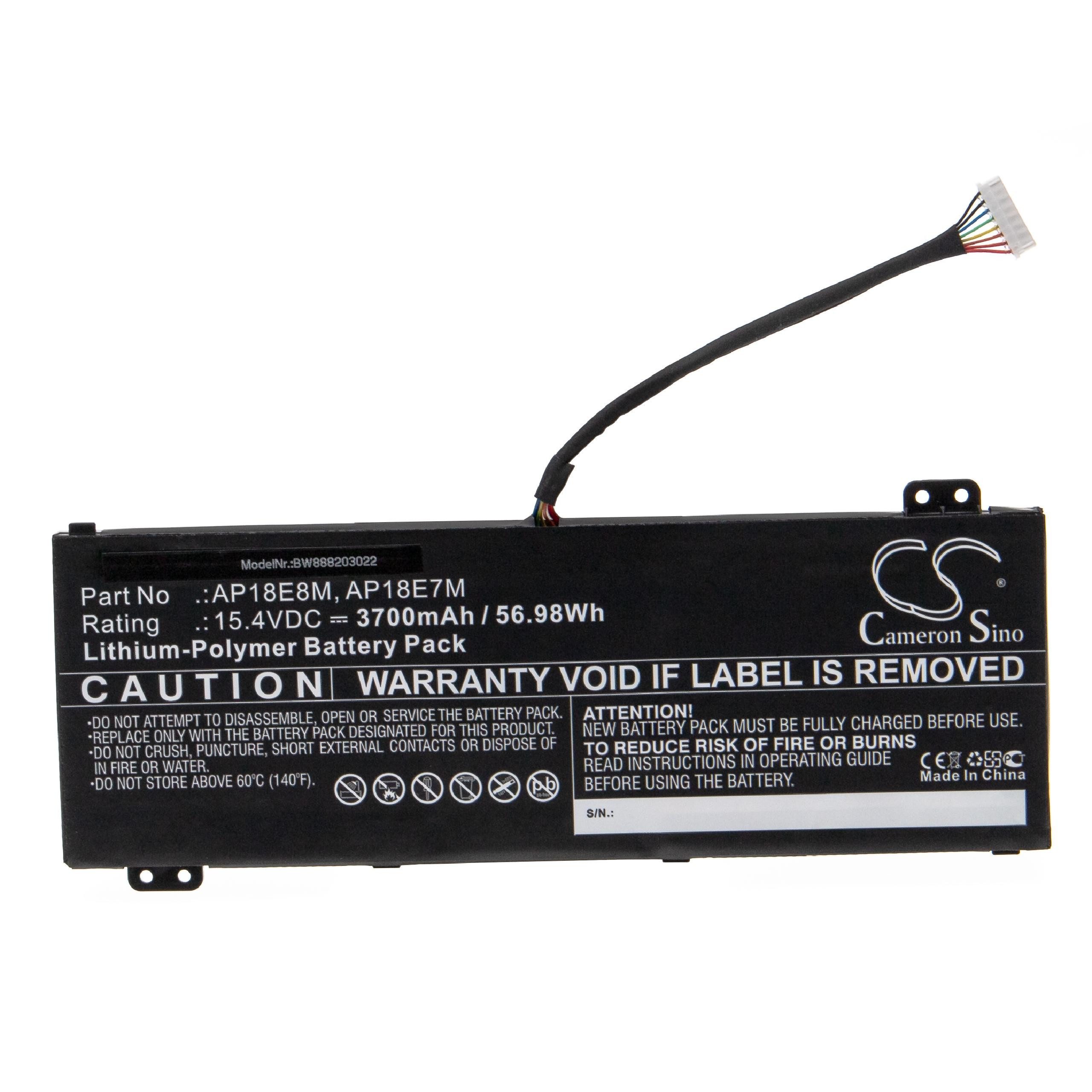 PH315-53-72XB, PH315-53-70DH, passend 3700 mAh Acer vhbw Helios Predator Laptop-Akku 300 für