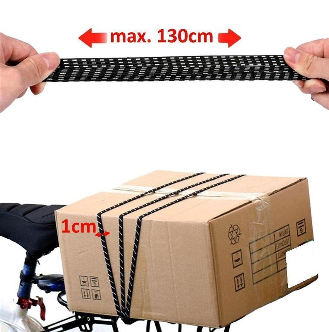 BAYLI Fahrrad-Gepäckträger 2er Set 65cm Fahrrad Gepäckspanner, Spanngurt Gepäckträger, Fahrradt