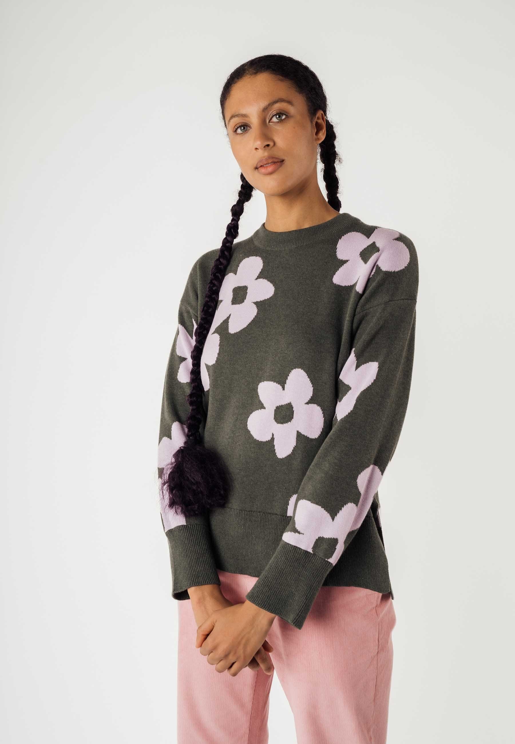 MELA Strickpullover Jacquard Strickpullover Style FAIZA