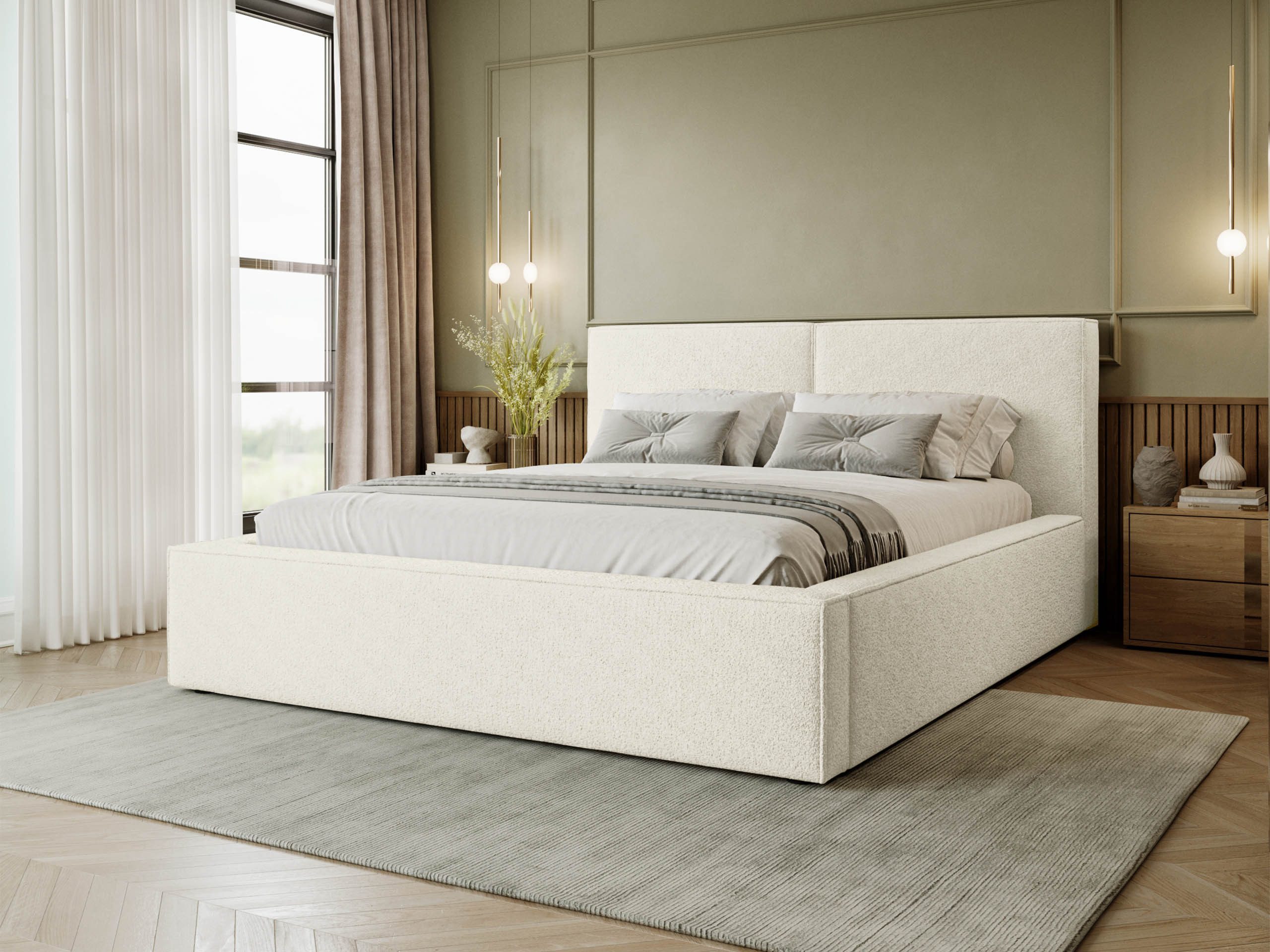 MIRJAN24 Polsterbett Santos Boucle (mit Bettkasten), günstig online kaufen