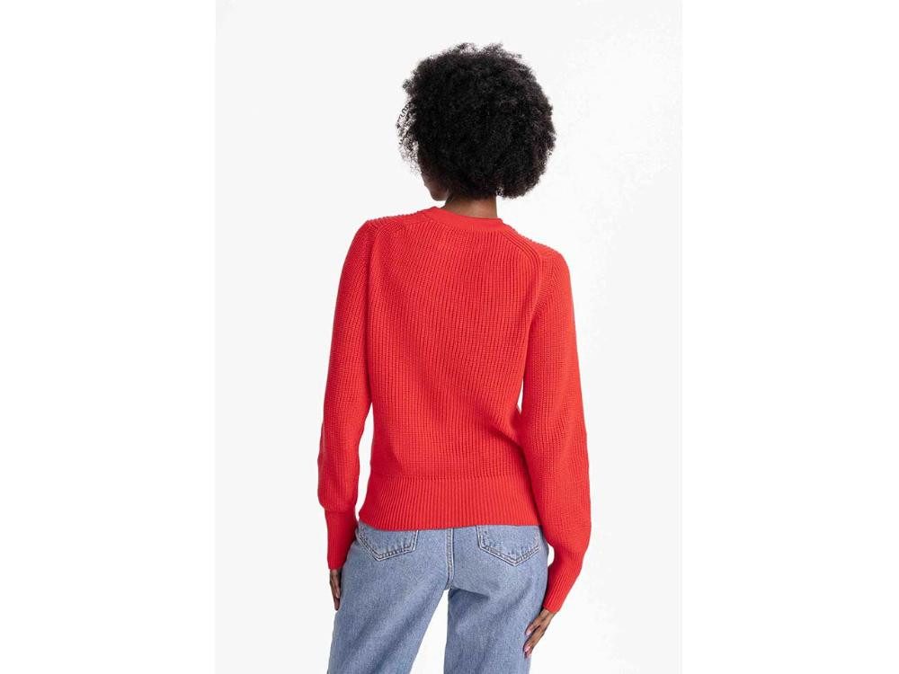 MELA Rundhalspullover MELA Bio-Damen-Strickpullover 'GAURI' mit Rundhals