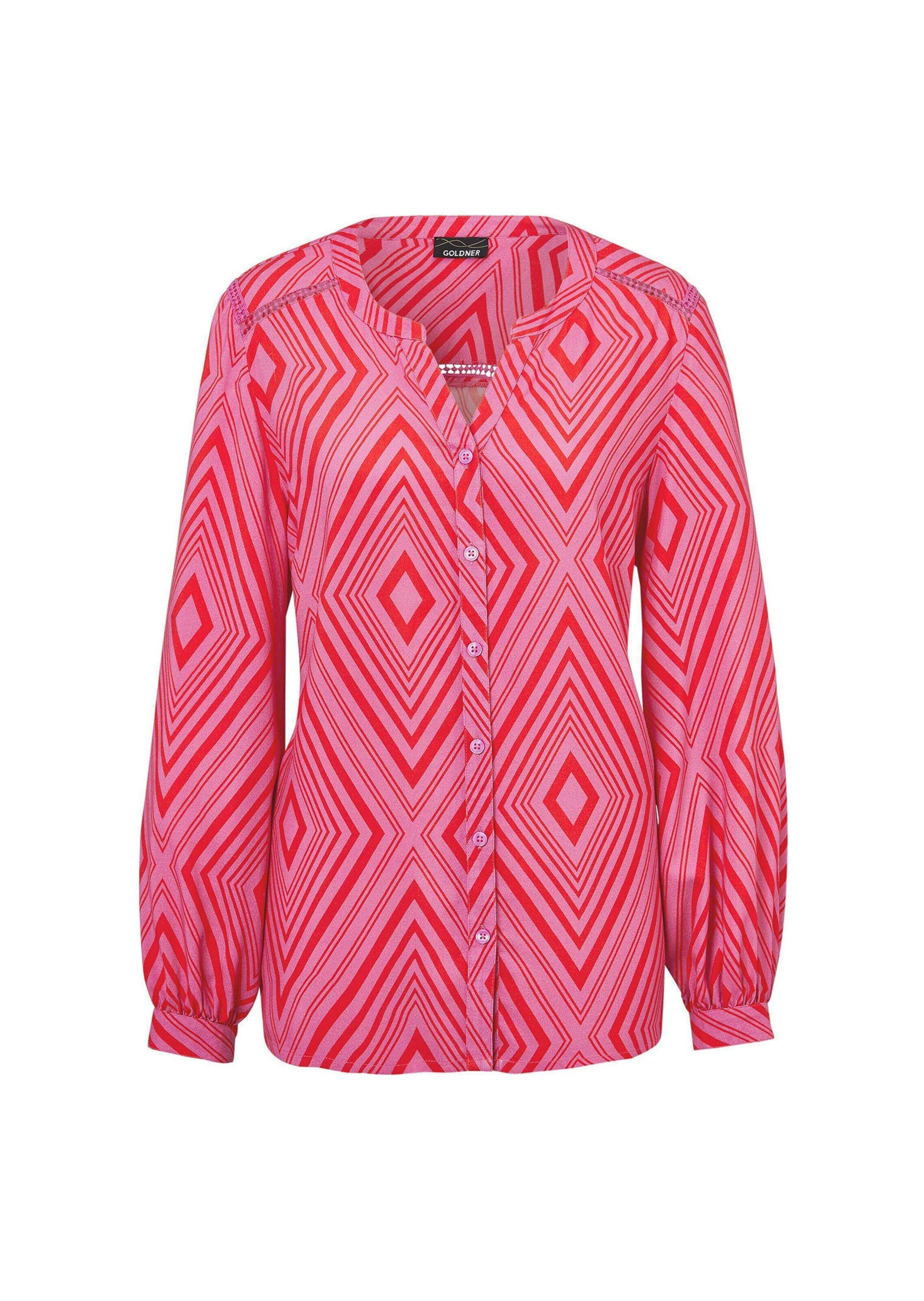 rot / pink / gemustert