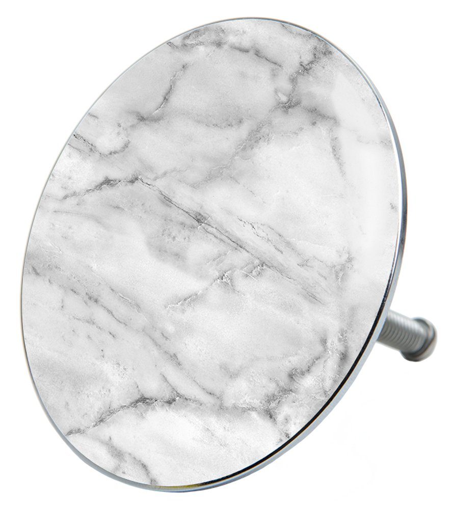 Sanilo Badewannenstöpsel Marmor, Ø 7.2 cm, hochwertig, universell, mit Motiv, 100% wasserdicht