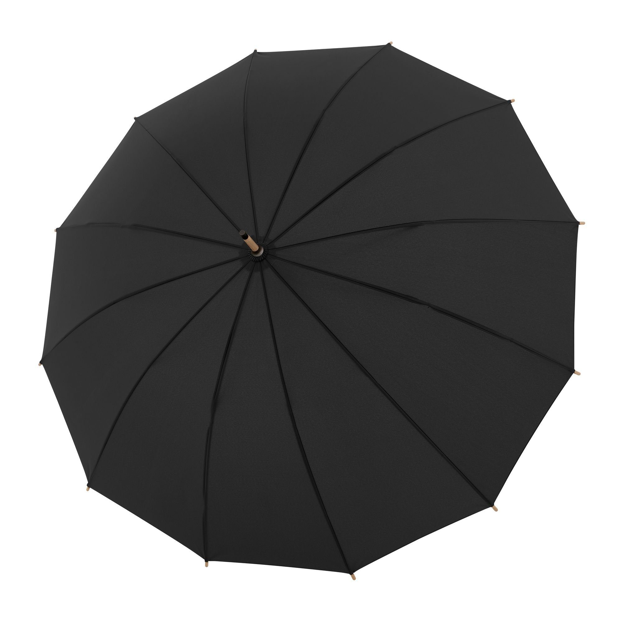 doppler® Stockregenschirm Nature, 111 cm uni black