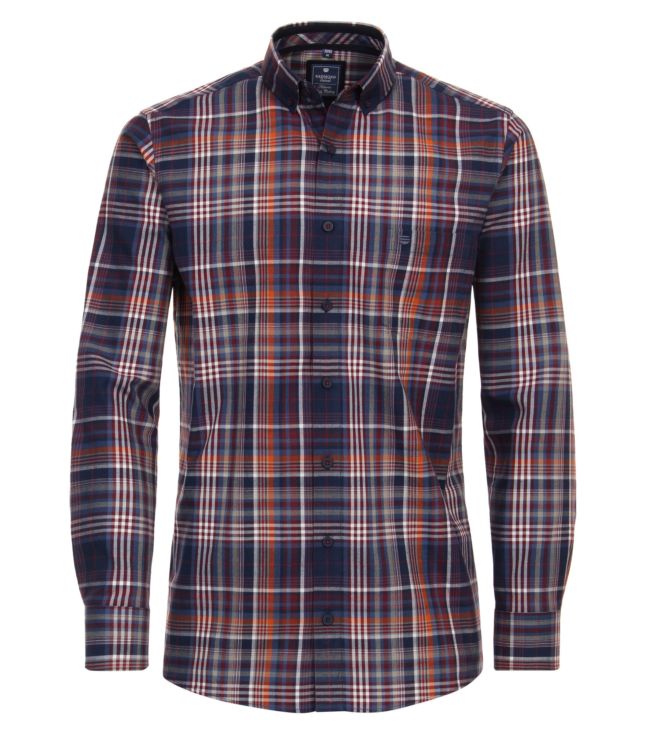 Langarmhemd kariert Modern Fit