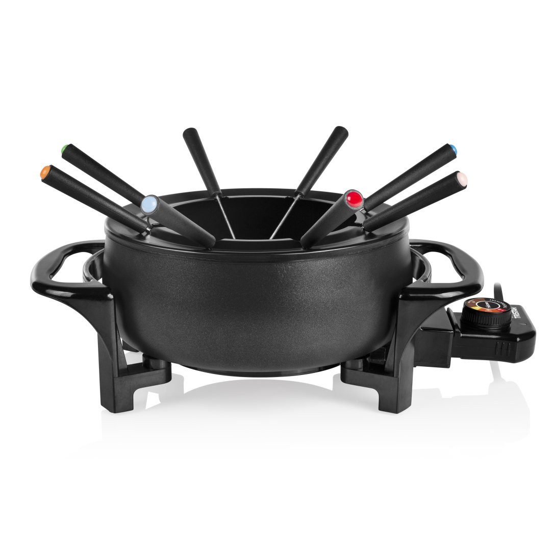 Tristar Fondue Tristar FO-1107 Fondue-Set – 1,5 l Fassungsvermögen – Mattschwarz, 1,5 L Fassungsvermögen - geeignet für 8 Personen