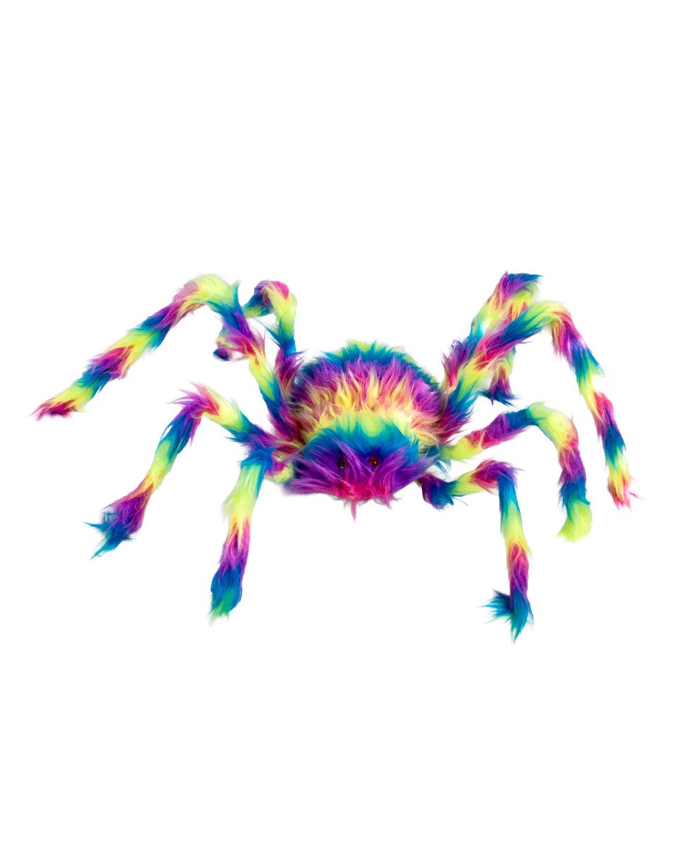 Horror-Shop Dekoobjekt Schwarzlicht Aktive Monsterspinne