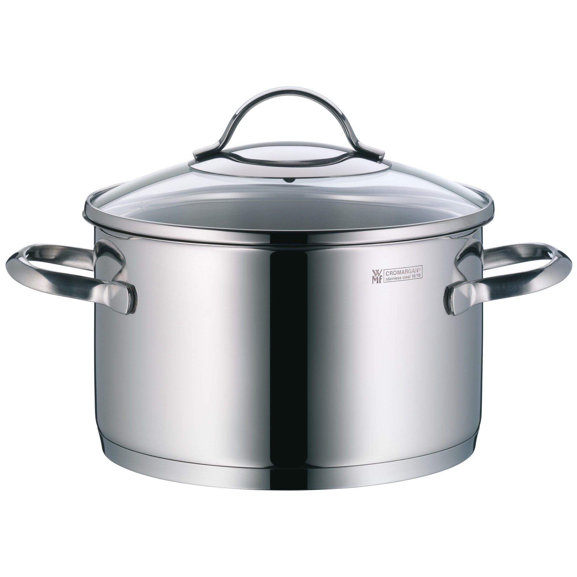 WMF Fleischtopf Provence Plus Kochtopf mit Deckel, 20 cm, Cromargan® Edelstahl rostfrei 18/10 (1-tlg., 1x Fleischtopf mit Deckel 20 cm (Volumen 3,3l, Höhe 11,5 cm), - optimal für Herdplatten mit Ø 18 cm