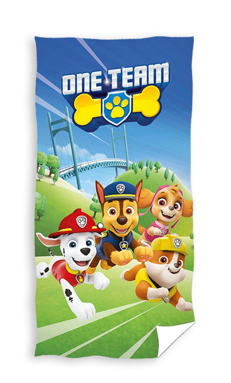 PAW PATROL Badetuch Paw Patrol Badetuch Handtuch Strandtuch Duschtuch 70 x 140 cm, bedruckt